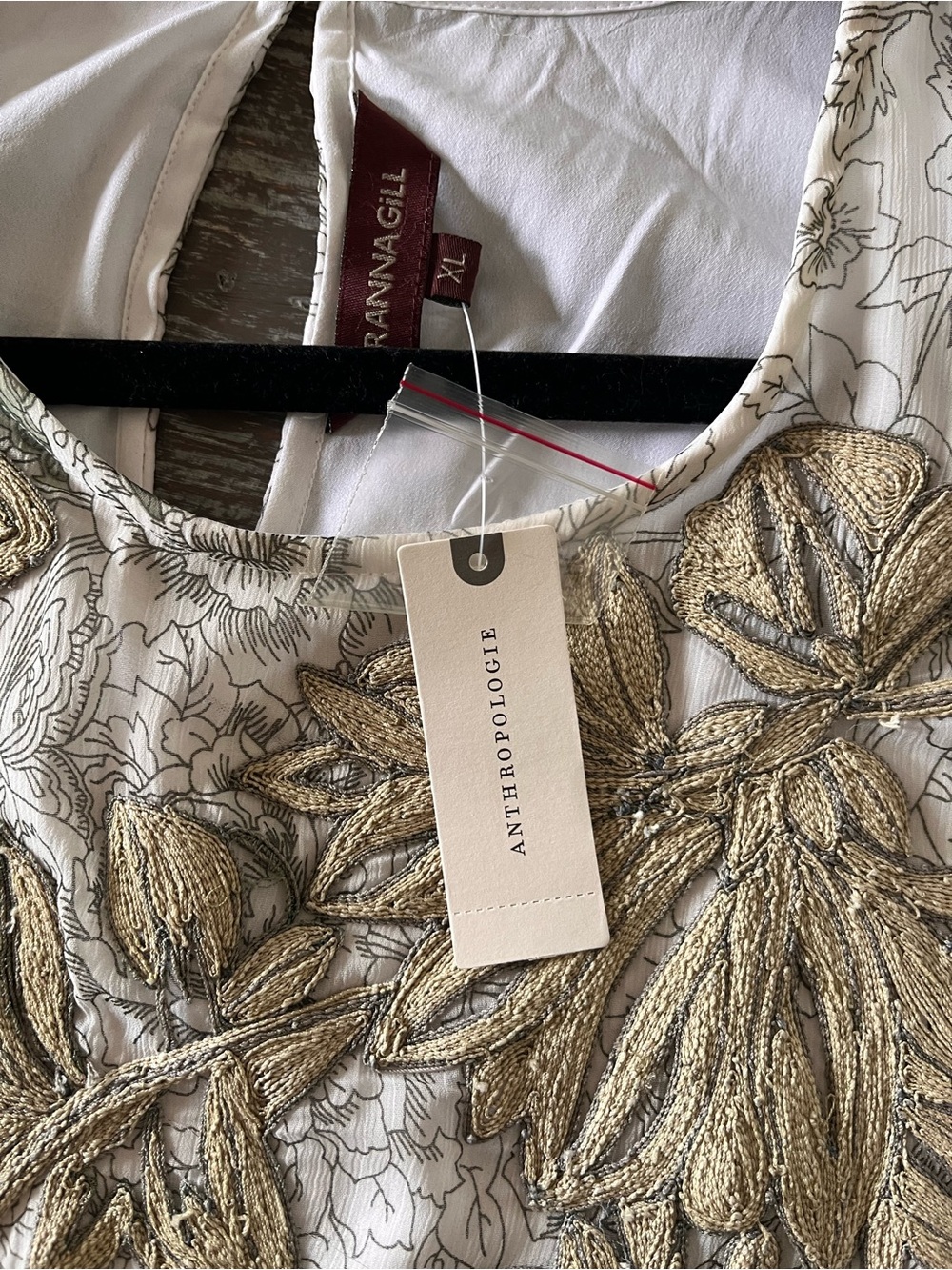 NWT ANTHROPOLOGIE flowy top, size XL. - Picture 8 of 11